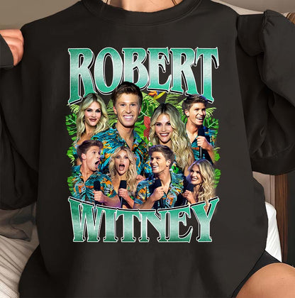 Robert Witney Funny Graphic T-Shirt Tropical Design