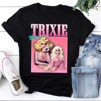 Trixie Mattel Retro Pink Graphic Sweatshirt - Drag Queen Fan Tee