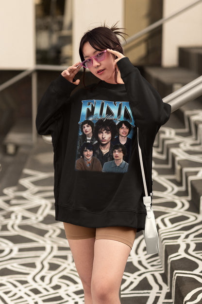 Finn Wolfhard Photo Collage Graphic T-Shirt Cool Fan Tee