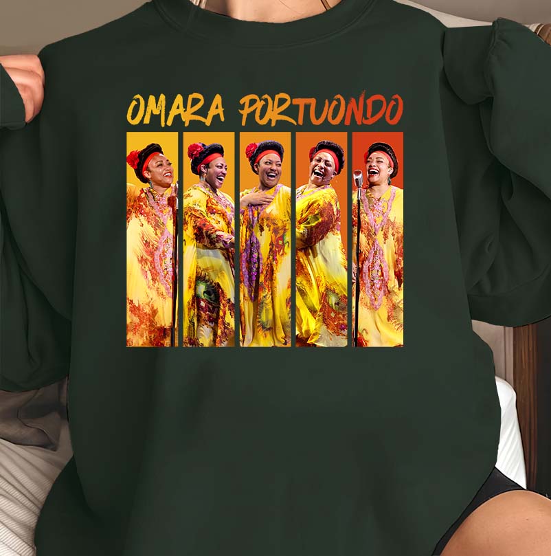 Omara Portuondo Colorful Portraits Graphic T-Shirt - Cuban Music Legend Tee