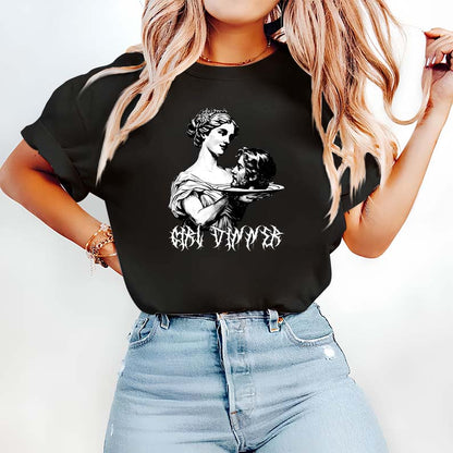 Dark Art Gothic Head on Platter Hoodie - Unique Vintage Horror Graphic Sweatshirt