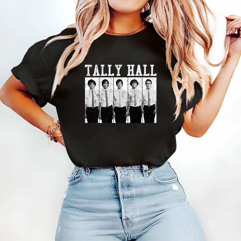 Tally Hall Retro Band Photo Hoodie - Vintage Style Music Sweatshirt
