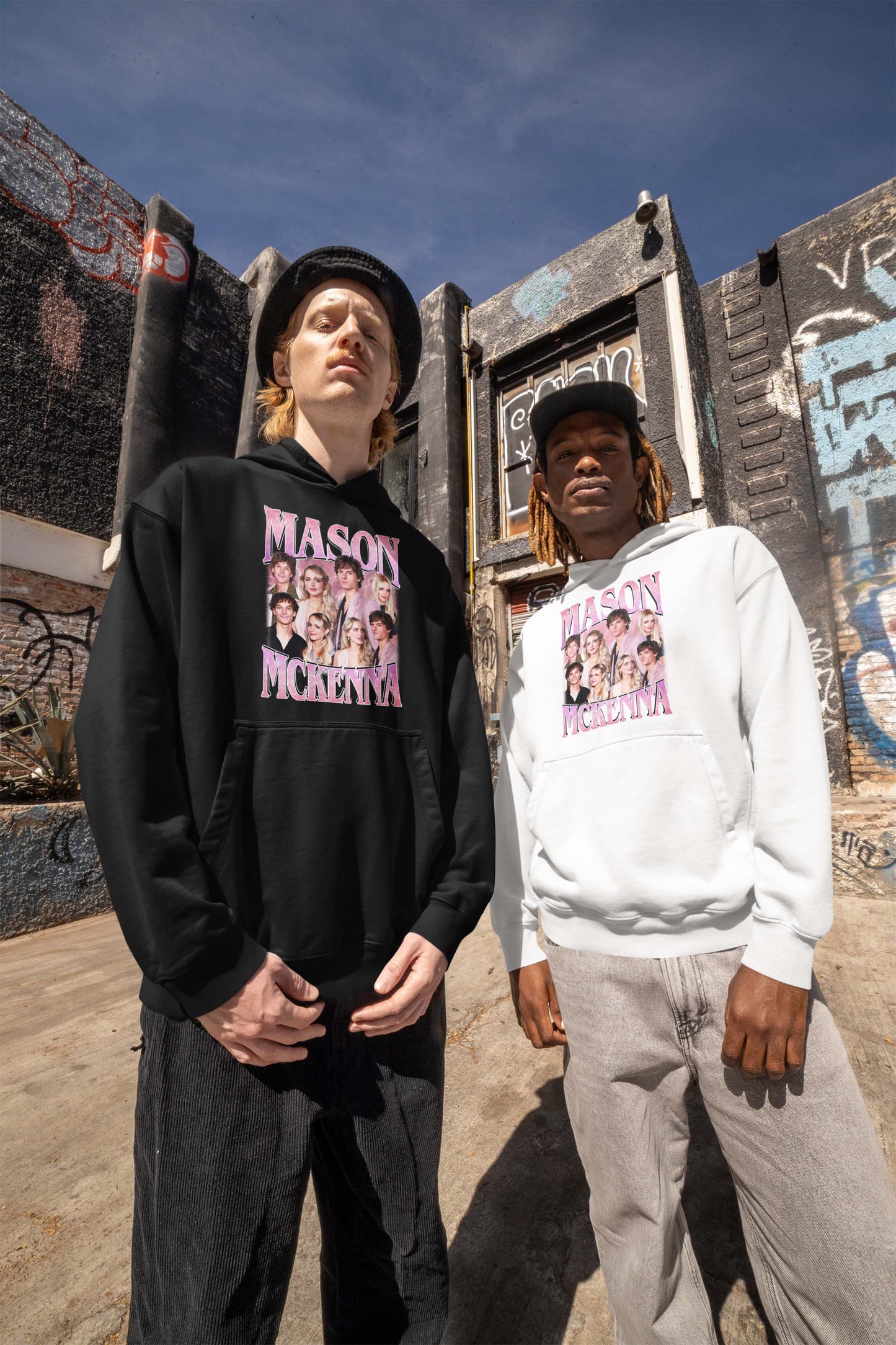 Mason McKenna Vintage Style Photo Collage Graphic Tee