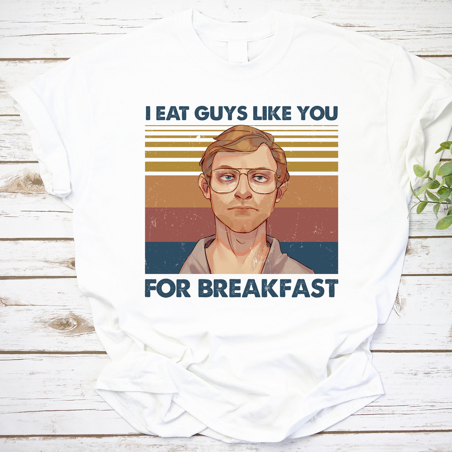 Vintage Retro 'Eat Guys Like You for Breakfast' Graphic Sweatshirt