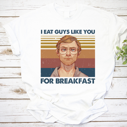 Vintage Retro 'Eat Guys Like You for Breakfast' Graphic Sweatshirt