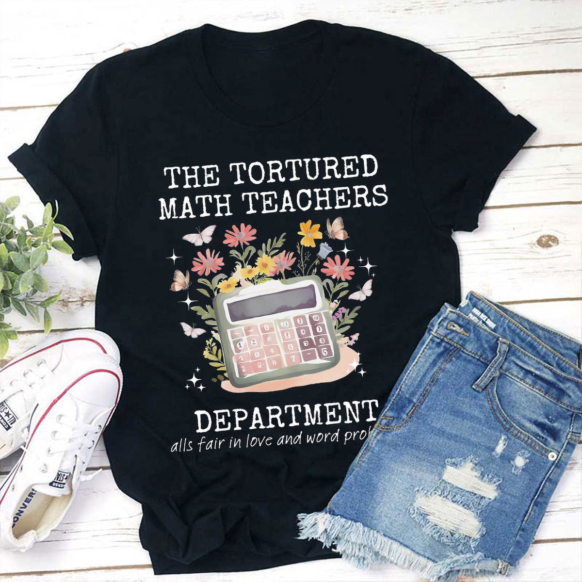 The Tortured Math Teachers Department T-Shirt - Funny Math Teacher Gift Tee