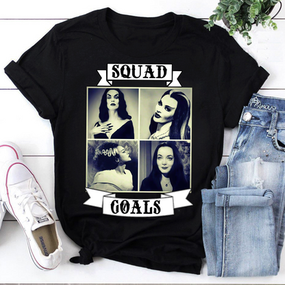 Squad Goals Vintage Classic Horror Movie Monster Ladies Sweatshirt