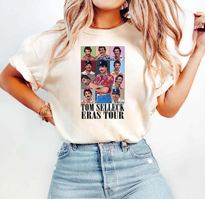 Tom Selleck Eras Tour Vintage Style Graphic Tee