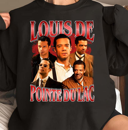 Louis De Pointe Du Lac Vampire Tee Shirt - Classic Black Graphic T-Shirt