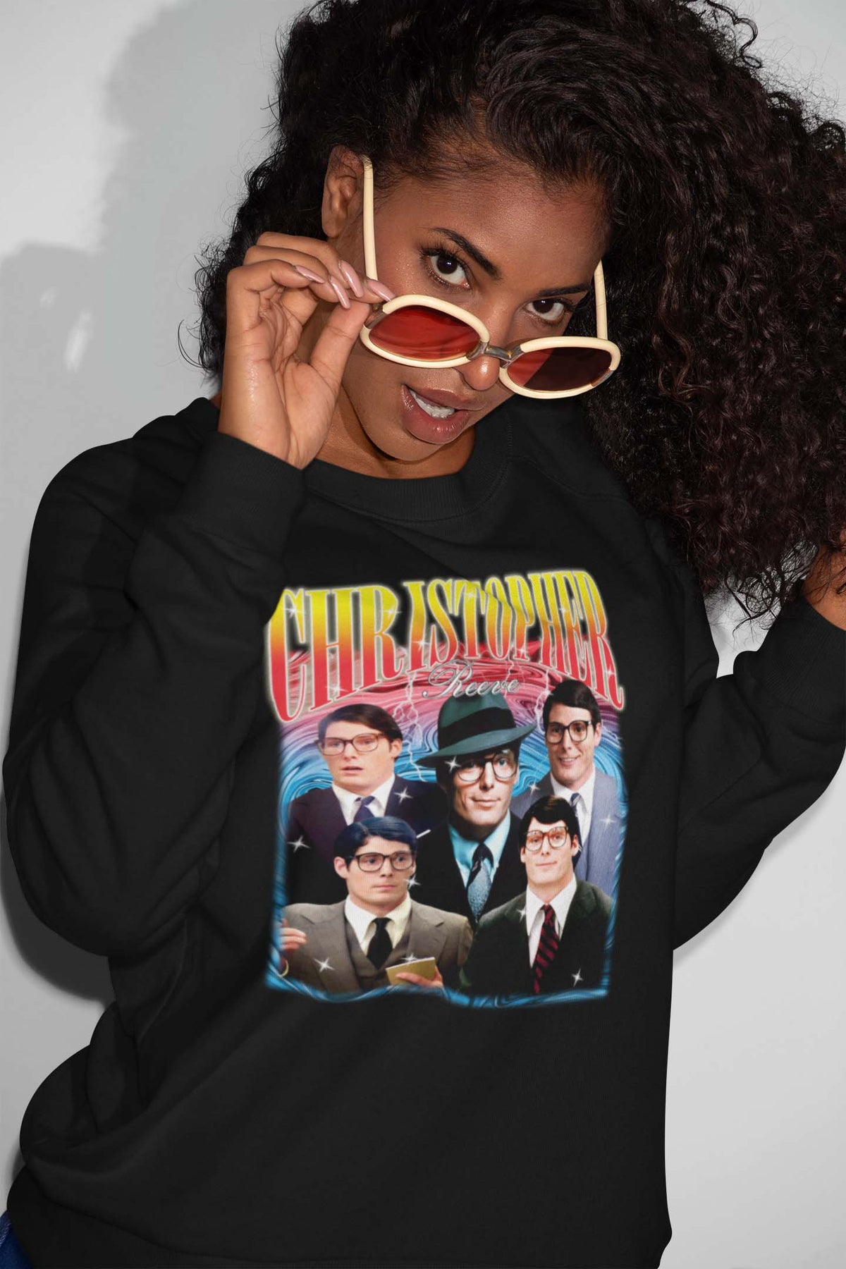 Christopher Reeves Vintage Style Hoodie - Retro Celebrity Graphic Sweatshirt