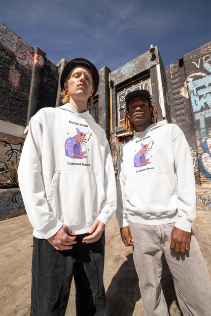 Funny Witch Shrimp T-Shirt - Hocus Pocus I Cannot Focus Cute Magic Tee