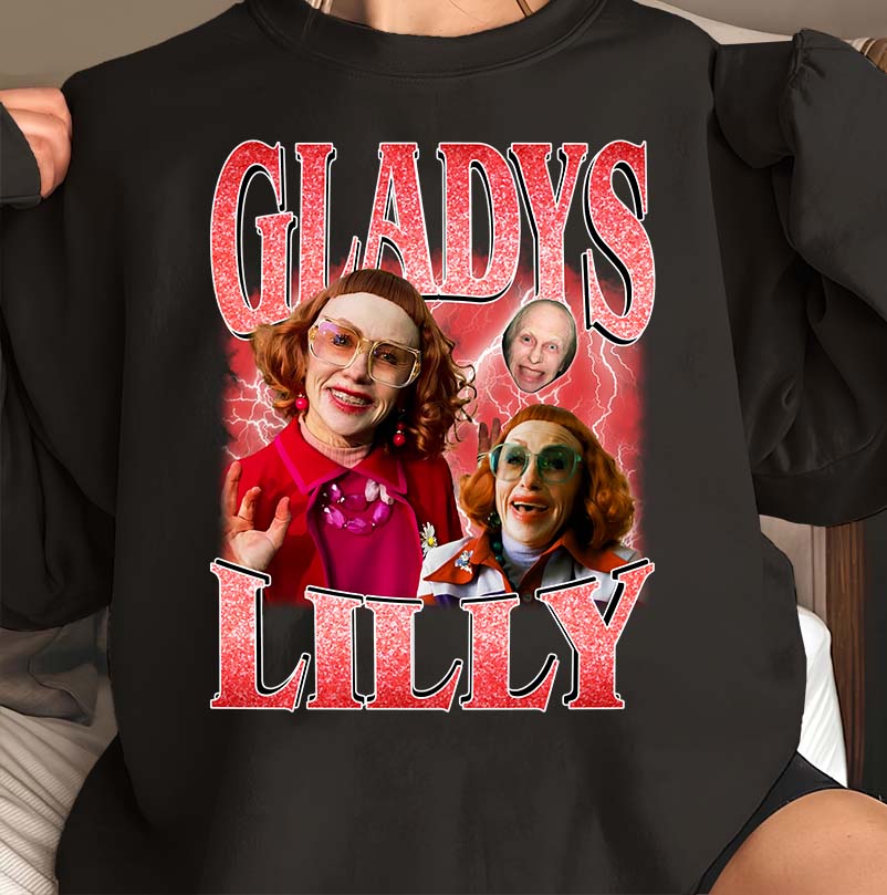 Funny Gladys Lily Character Shirt – Quirky Retro Comedy Graphic Tee