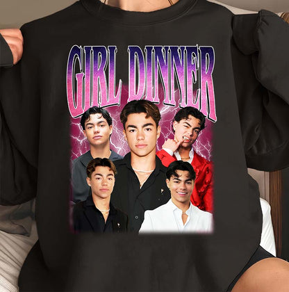 Girl Dinner Shirt Featuring Multiple Images Design of Popular Male Influencer