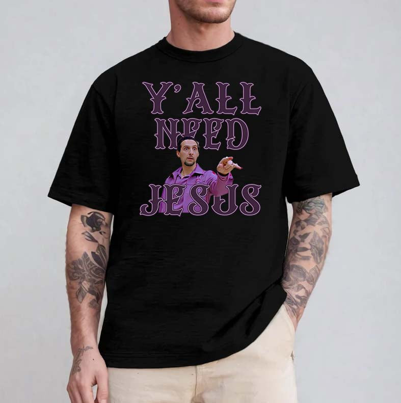 Y'all Need Jesus Funny Vintage Style Graphic Sweatshirt