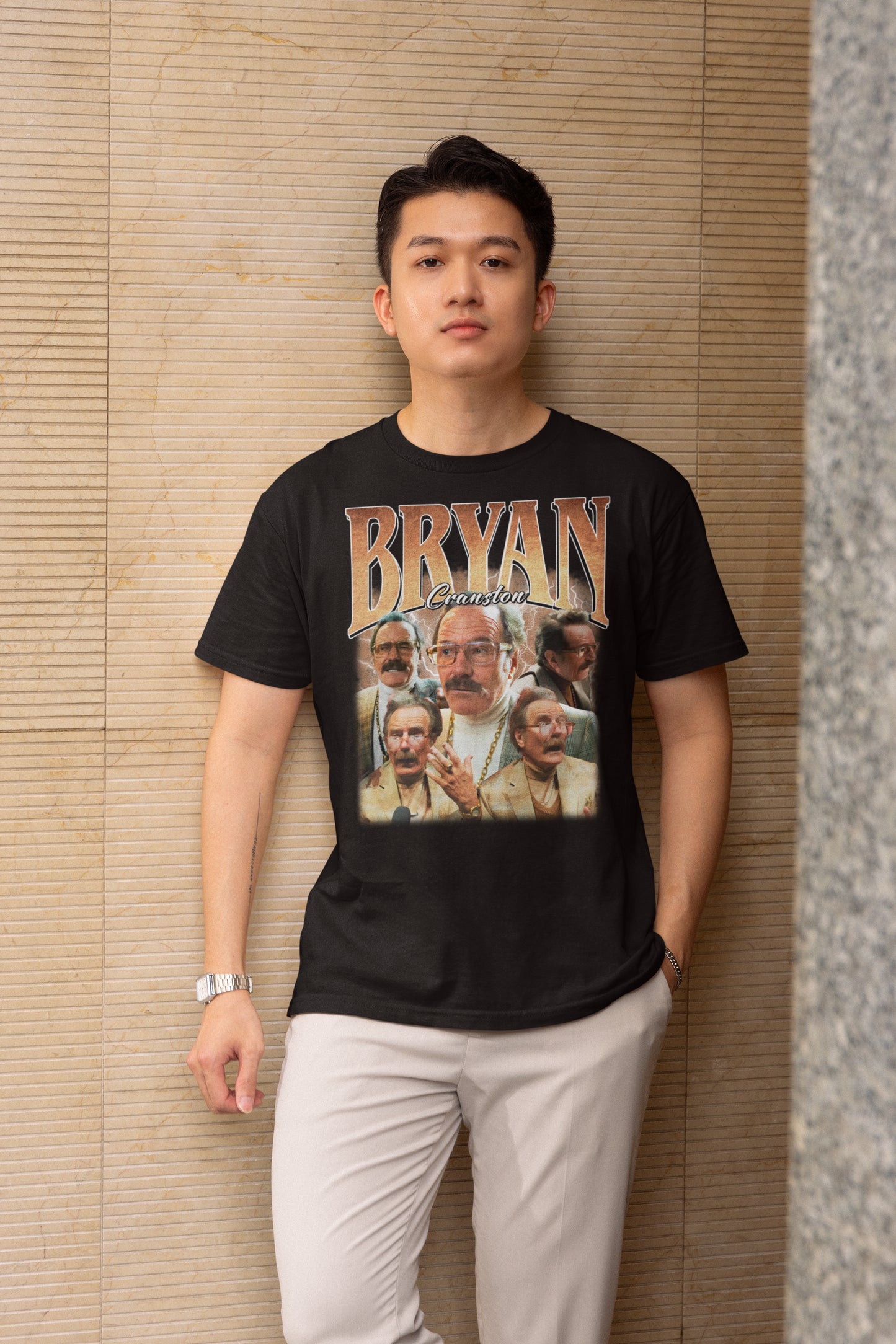Bryan Cranston Vintage Style Graphic T-Shirt for Fans