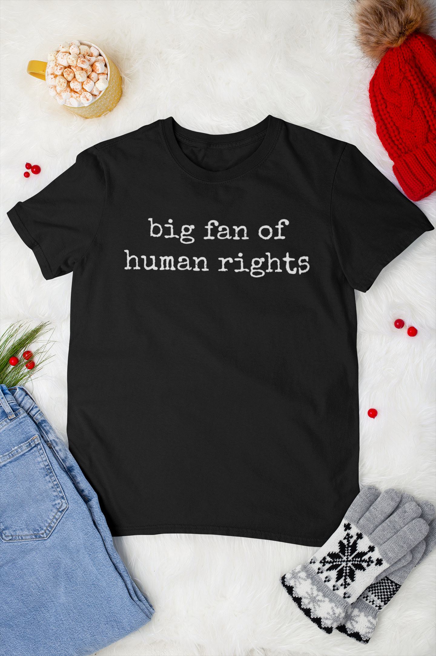 Big Fan of Human Rights Hoodie - Empowering Social Justice Sweatshirt