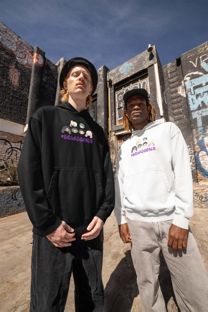 #SquadGoals T-Shirt with Cute Cartoon Faces Graphic Tee for Friendship Fans