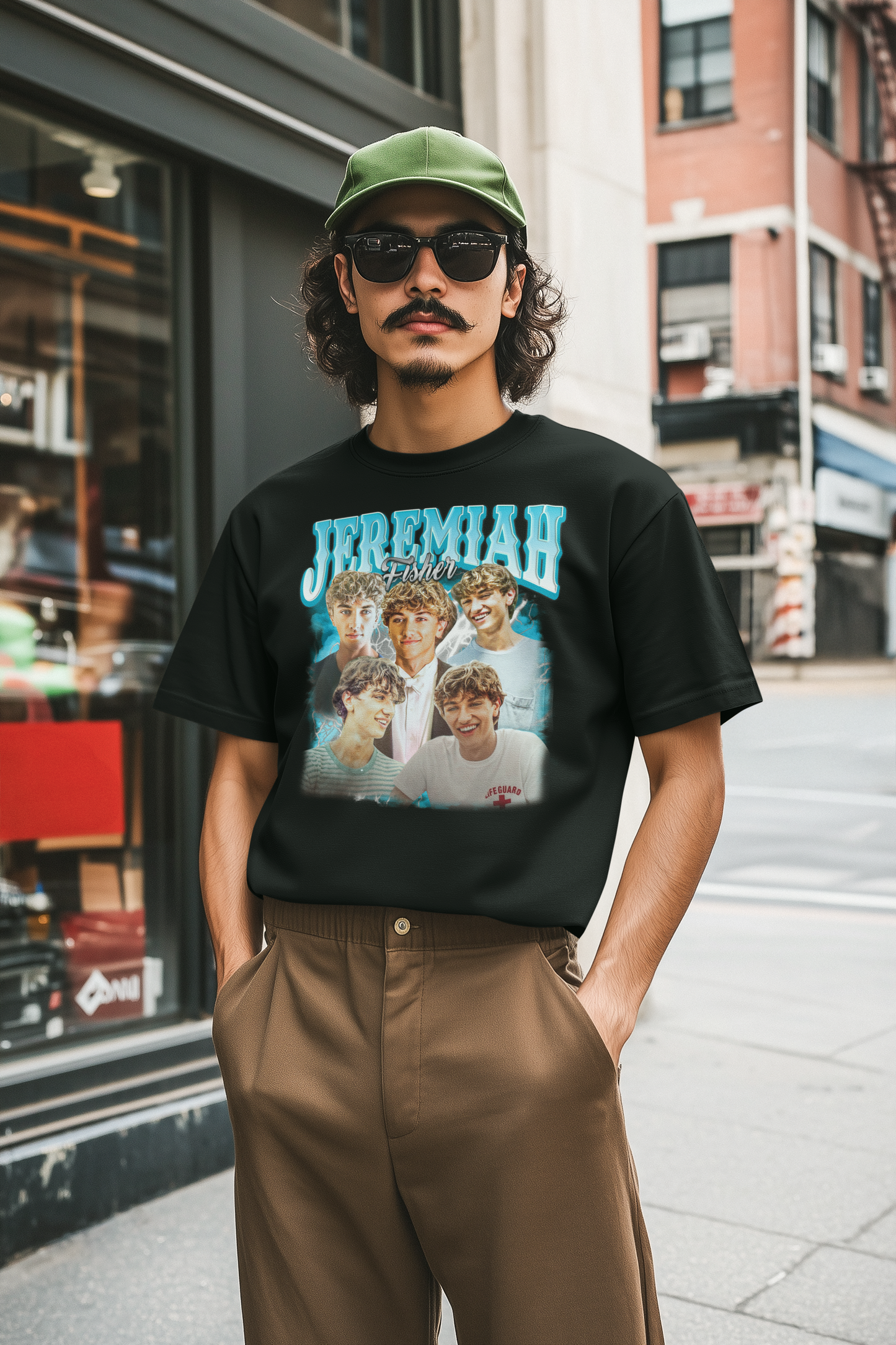 Jeremiah Fisher Graphic Tee with Multiple Portraits – Casual Fan Shirt