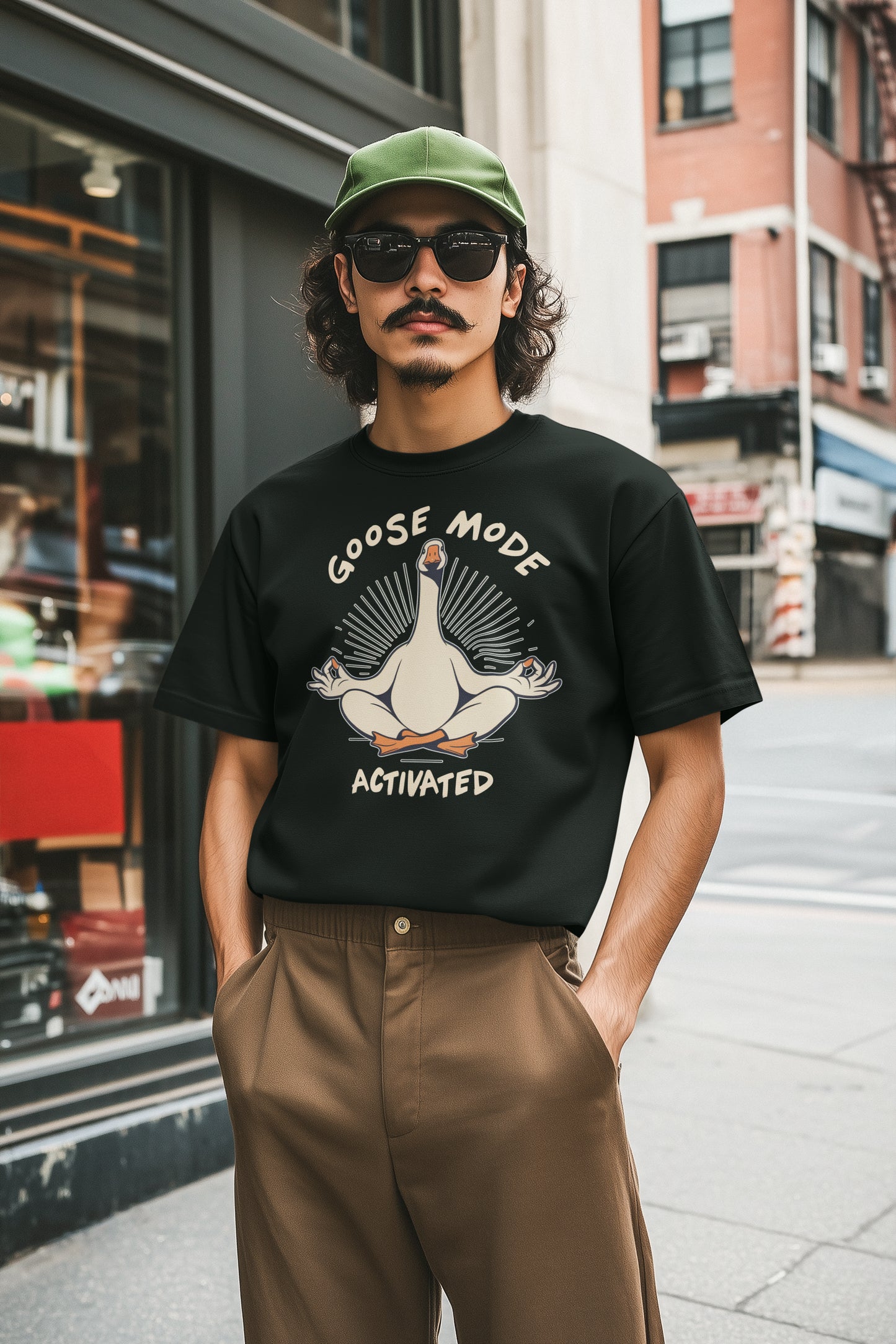 Goose Mode Activated Funny Zen Goose T-Shirt Relaxation Tee