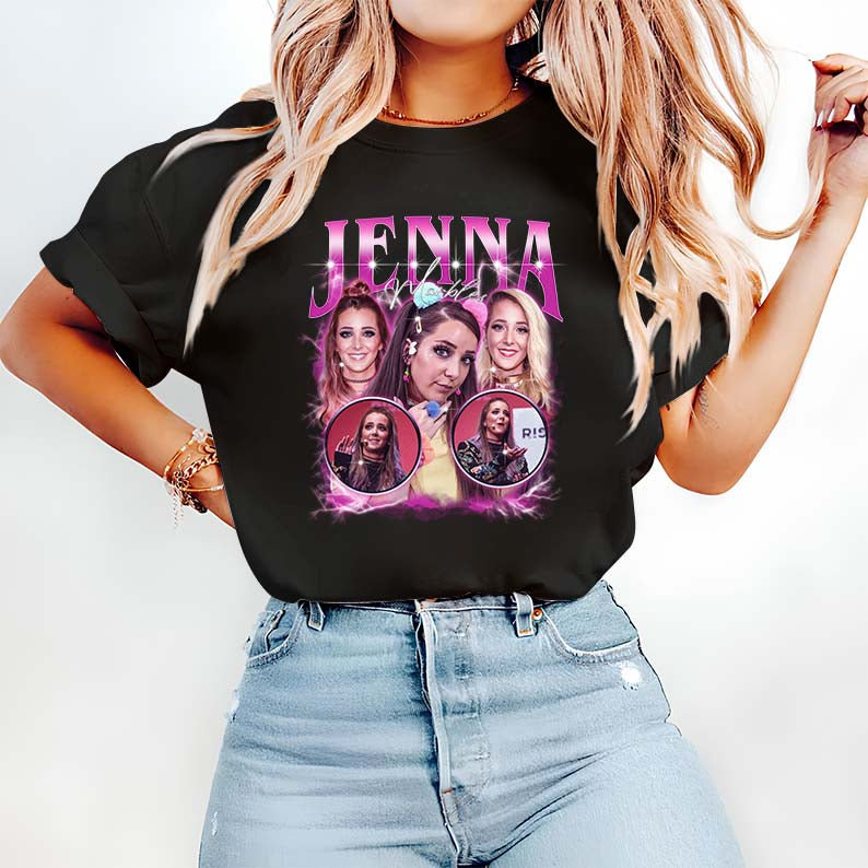 Jenna Marbles Collage Hoodie - Women's Cozy White Fandom Sweatshirt