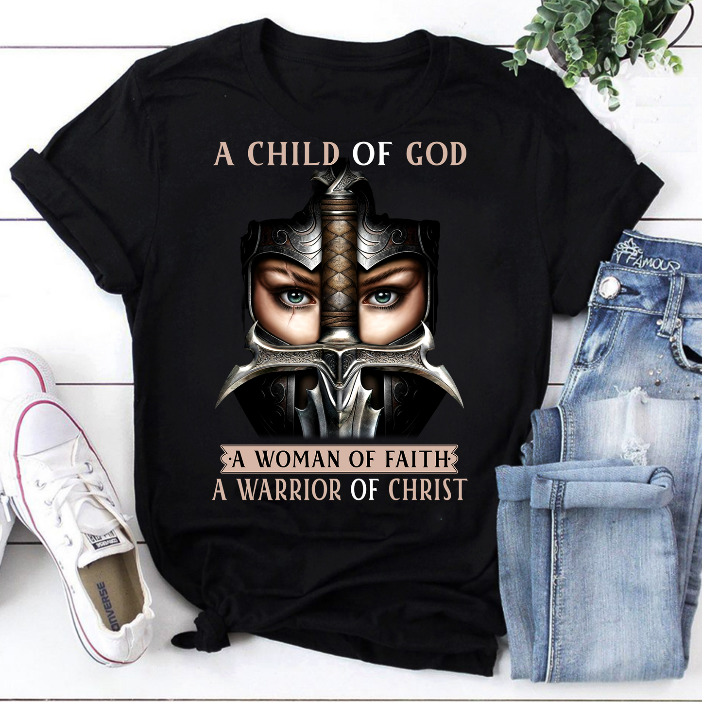 A Child of God Women's Faith Warrior Hoodie - Christian Inspirational Apparel