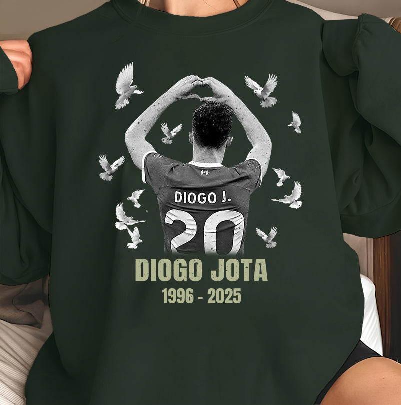 Memorial T-Shirt for Diogo Jota - 1996-2025 - Custom Football Tribute Tee