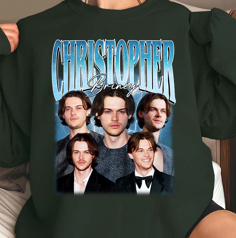 Christopher Briney Collage T-Shirt - Celebrity Photo Tee Fan Gift