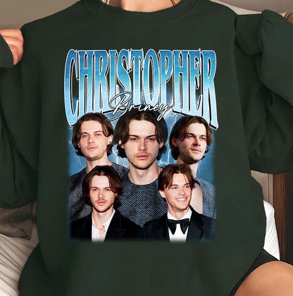 Christopher Briney Collage T-Shirt - Celebrity Photo Tee Fan Gift