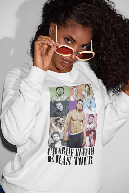 Charlie Hunnam Eras Collage Vintage Style Graphic Tee