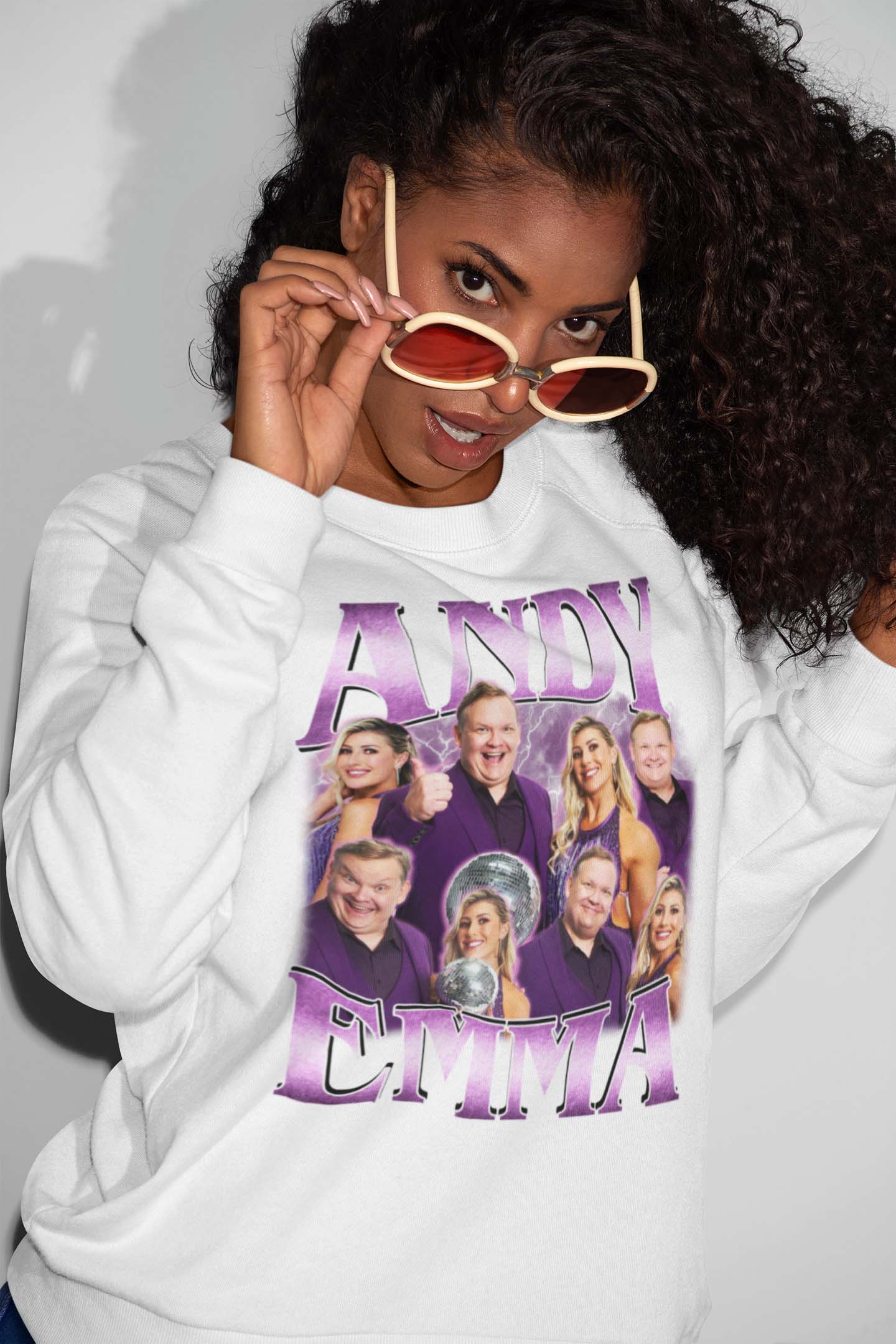 Andy & Emma Dancing Champions T-Shirt - Purple Lightning Dance Fan Tee