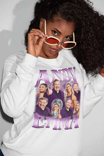 Andy & Emma Dancing Champions T-Shirt - Purple Lightning Dance Fan Tee