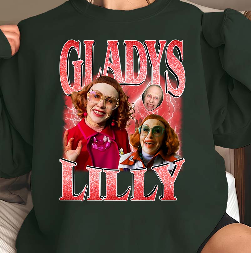 Funny Gladys Lily Character Shirt – Quirky Retro Comedy Graphic Tee