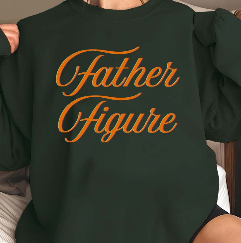 Father Figure Graphic Tee - Vintage Style Dad Shirt Gift