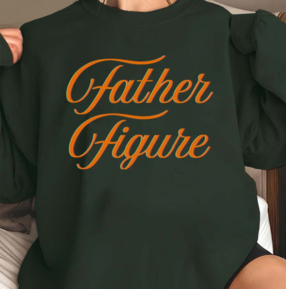 Father Figure Graphic Tee - Vintage Style Dad Shirt Gift