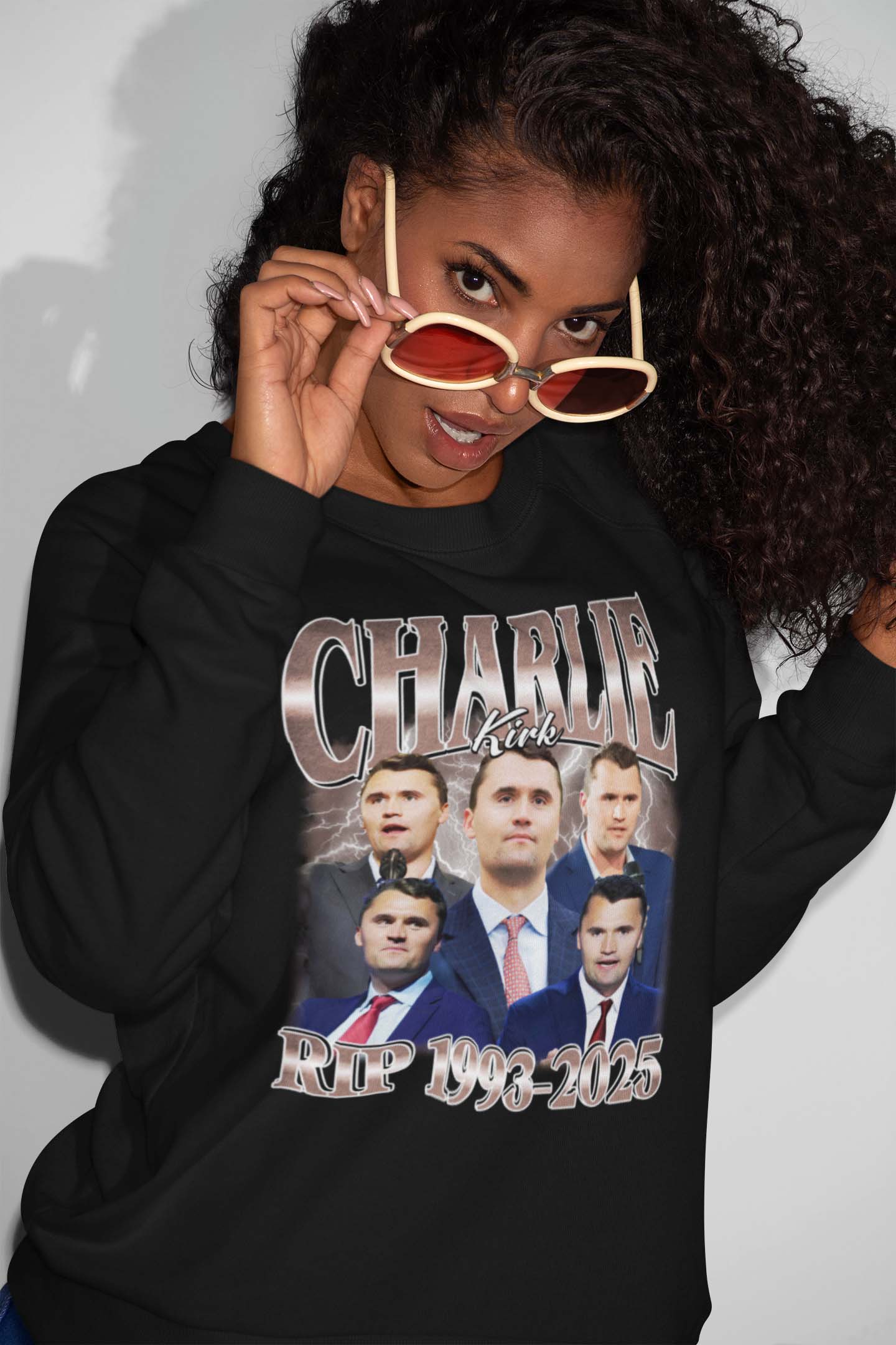 Charlie Kirk RIP 1993-2025 Memorial Graphic T-Shirt