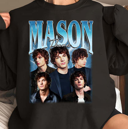 Mason Thames Graphic Tee | Cool Portrait Collage Shirt for Fans