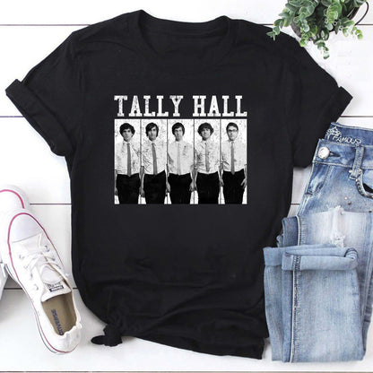 Tally Hall Retro Band Photo Hoodie - Vintage Style Music Sweatshirt