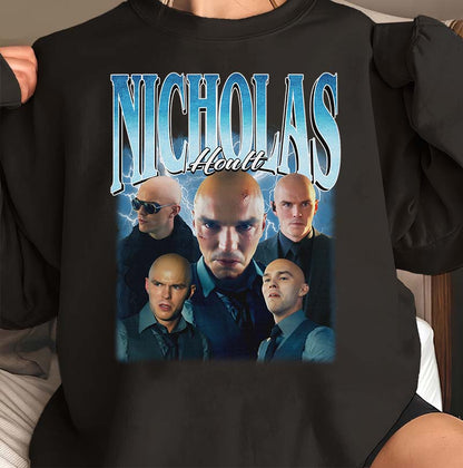 Nicholas Hoult Graphic Tee – Bold Multi-Pose Portrait Shirt for Fans