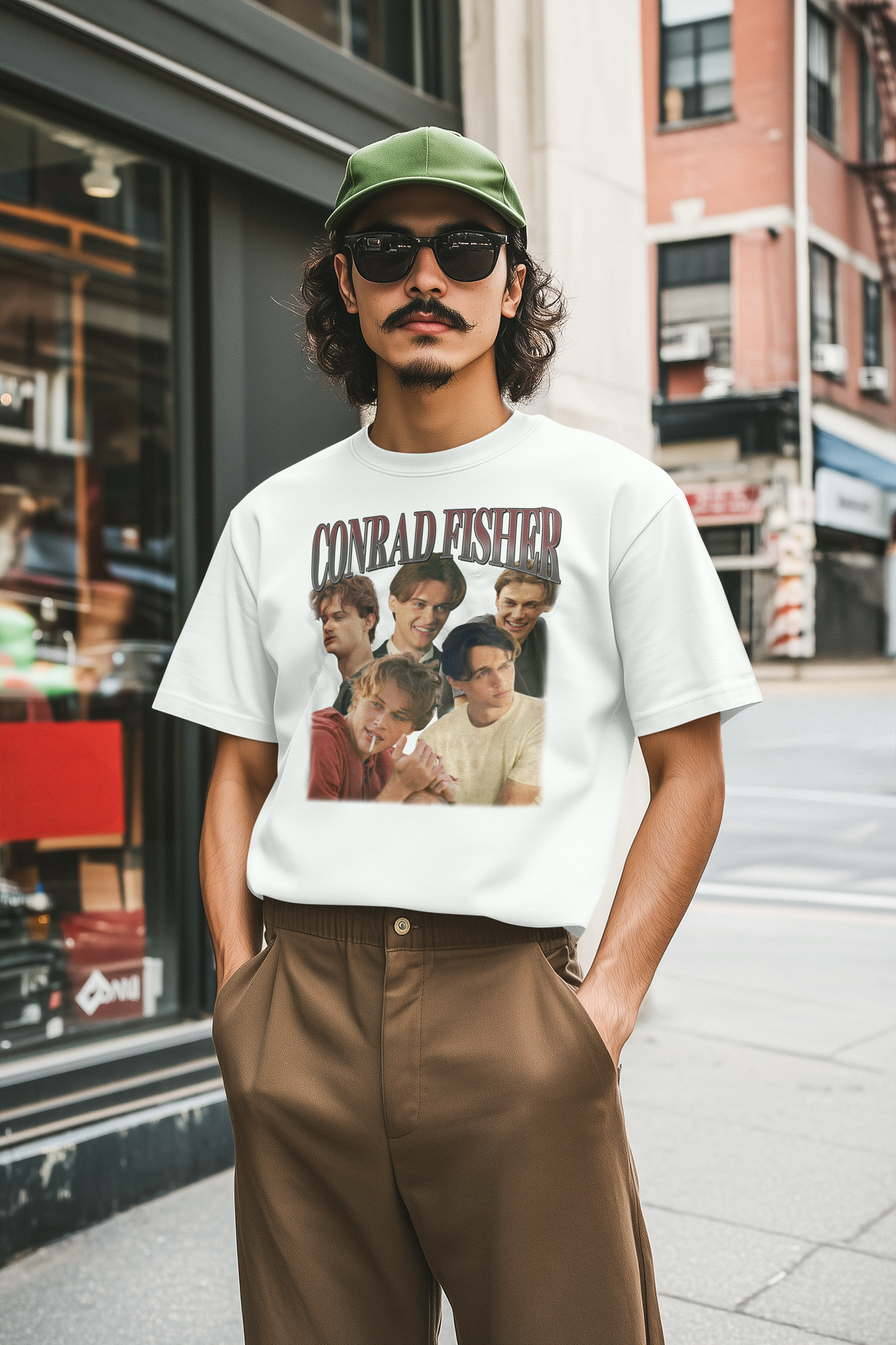 Conrad Fisher Vintage Style Graphic T-Shirt - Retro 90s Actor Tribute Tee