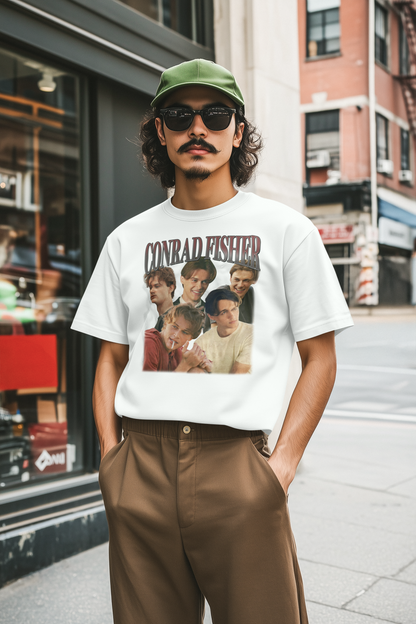 Conrad Fisher Vintage Style Graphic T-Shirt - Retro 90s Actor Tribute Tee
