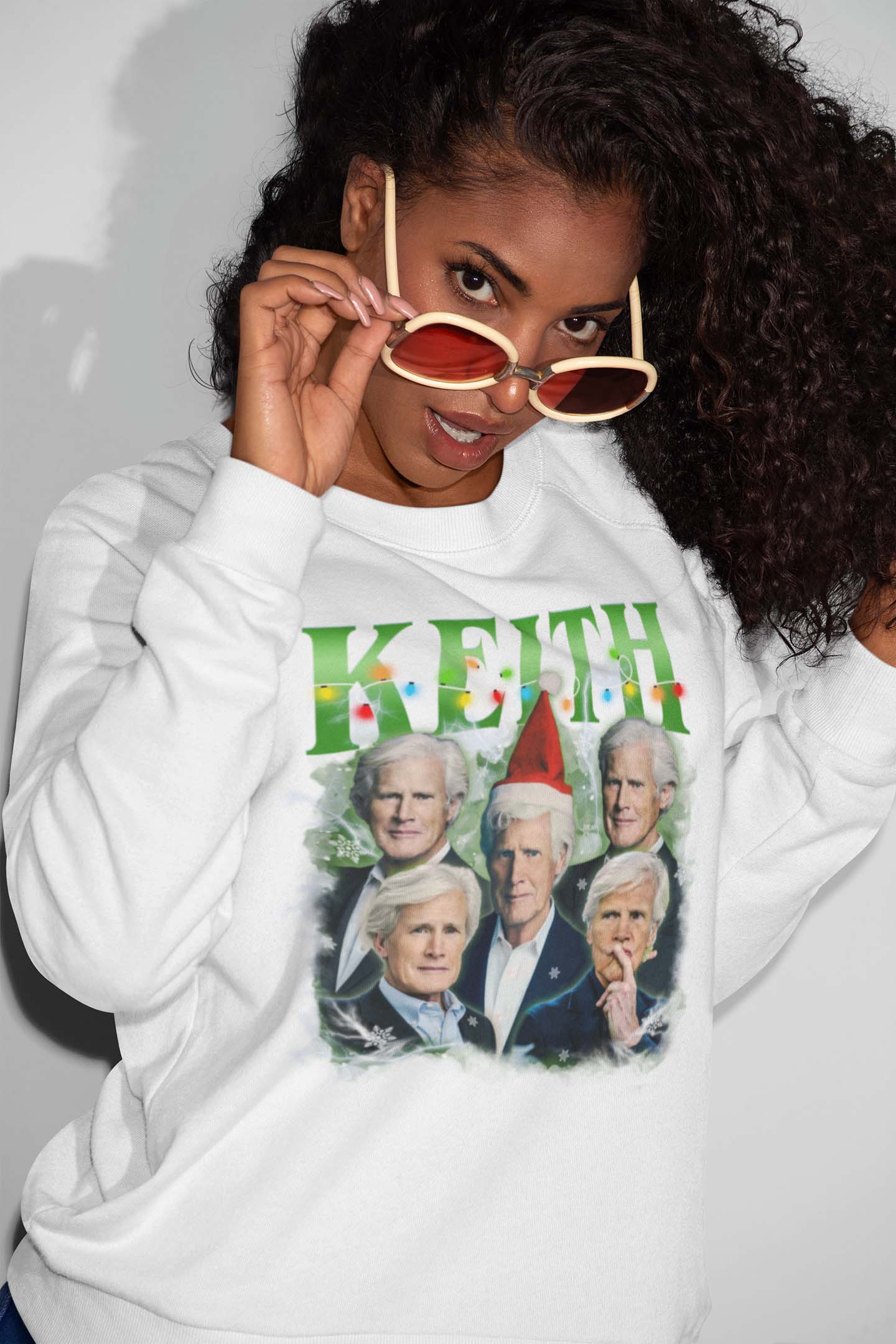 Keith Christmas Ugly Sweater Style Holiday T-Shirt Festive Funny Tee