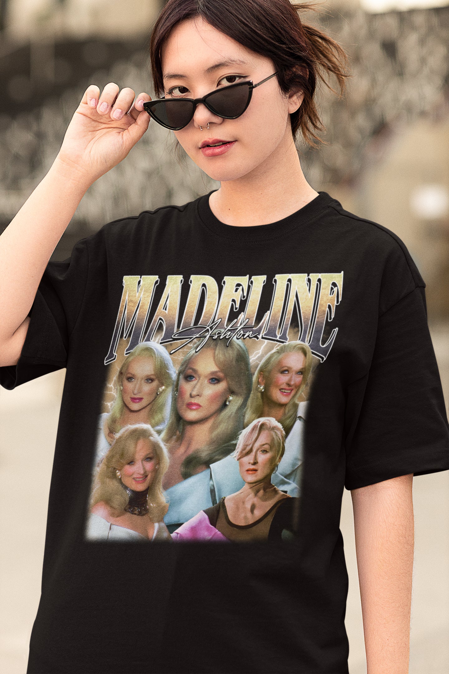 Madeline Ashton Vintage Glam T-Shirt - Iconic Meryl Streep Fan Tribute Tee
