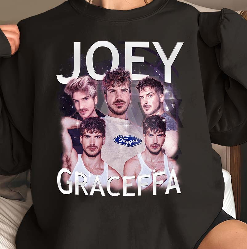 Joey Graceffa Graphic Tee - Retro Style Fan Collage Shirt