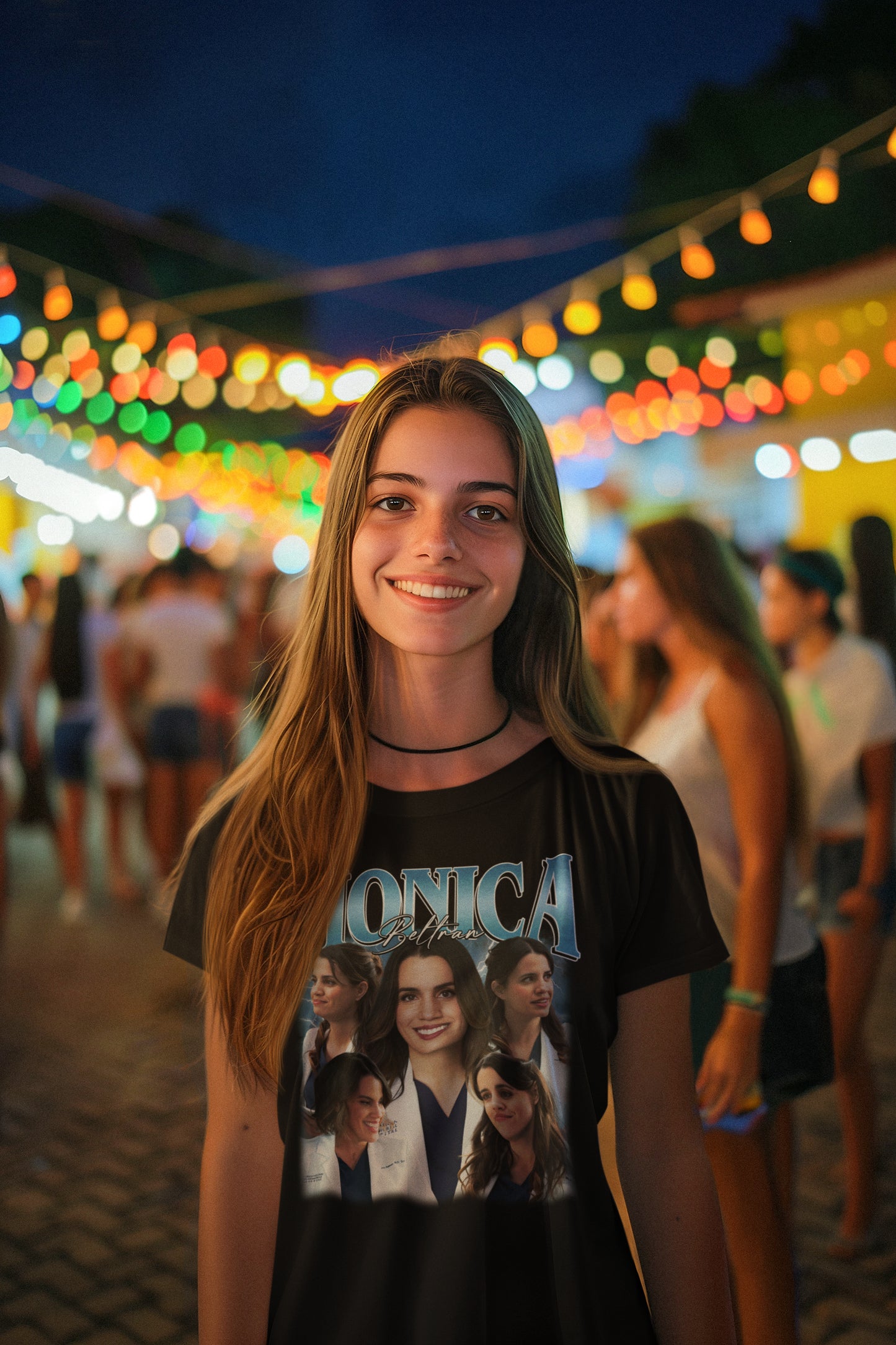 Monica Beltran T-Shirt - Inspired Nurse Character Graphic Tee