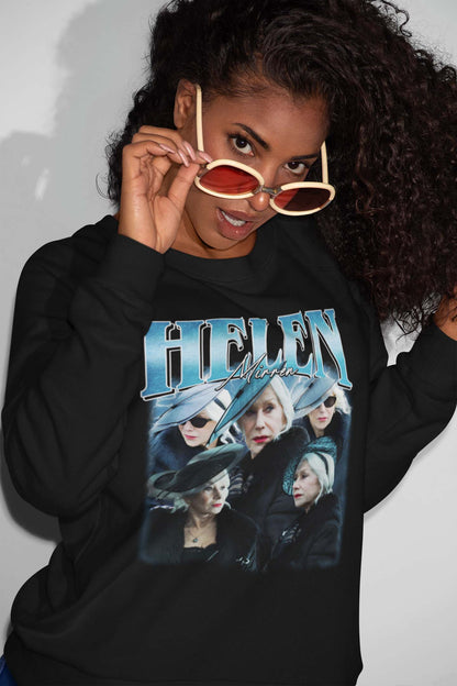 Helen Mirren Vintage Style Graphic T-Shirt - Iconic Actress Tribute Tee