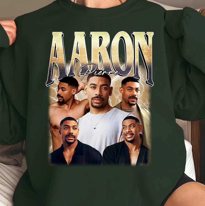 Aaron Pierre Fan Shirt - Graphic Tee with Multiple Poses of Aaron Pierre