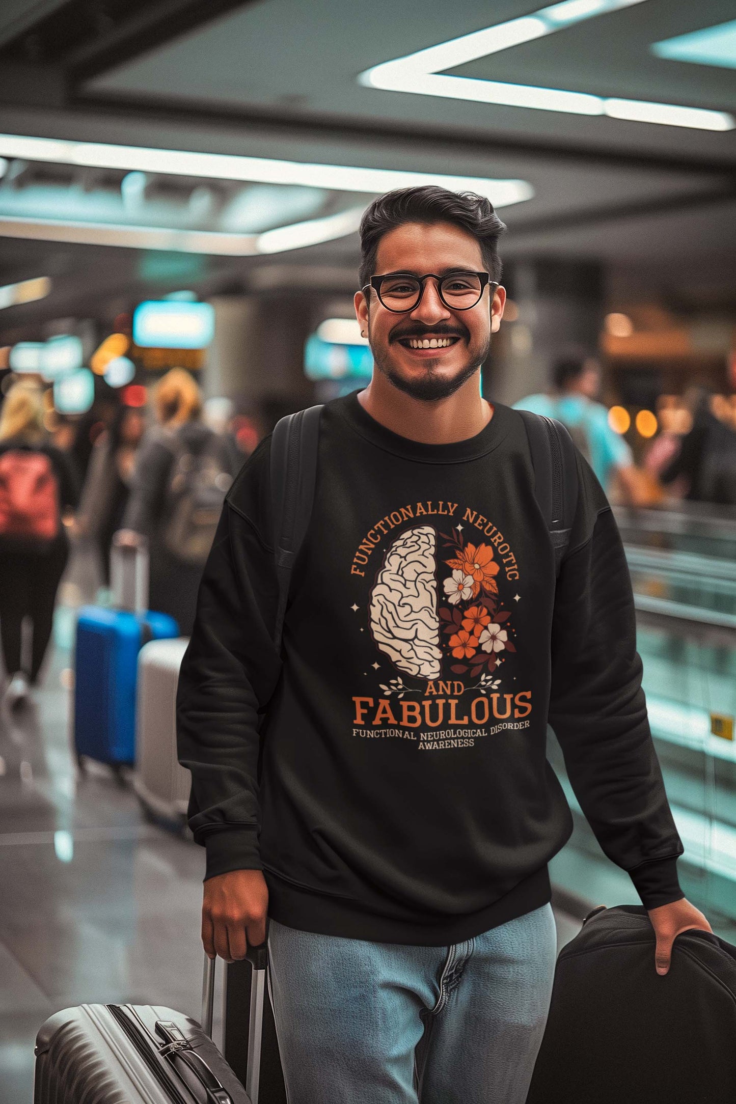 Functionally Neurotic and Fabulous Sweatshirt – Functional Neurological Disorder Awareness