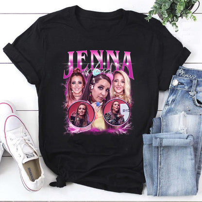 Jenna Marbles Collage Hoodie - Women's Cozy White Fandom Sweatshirt