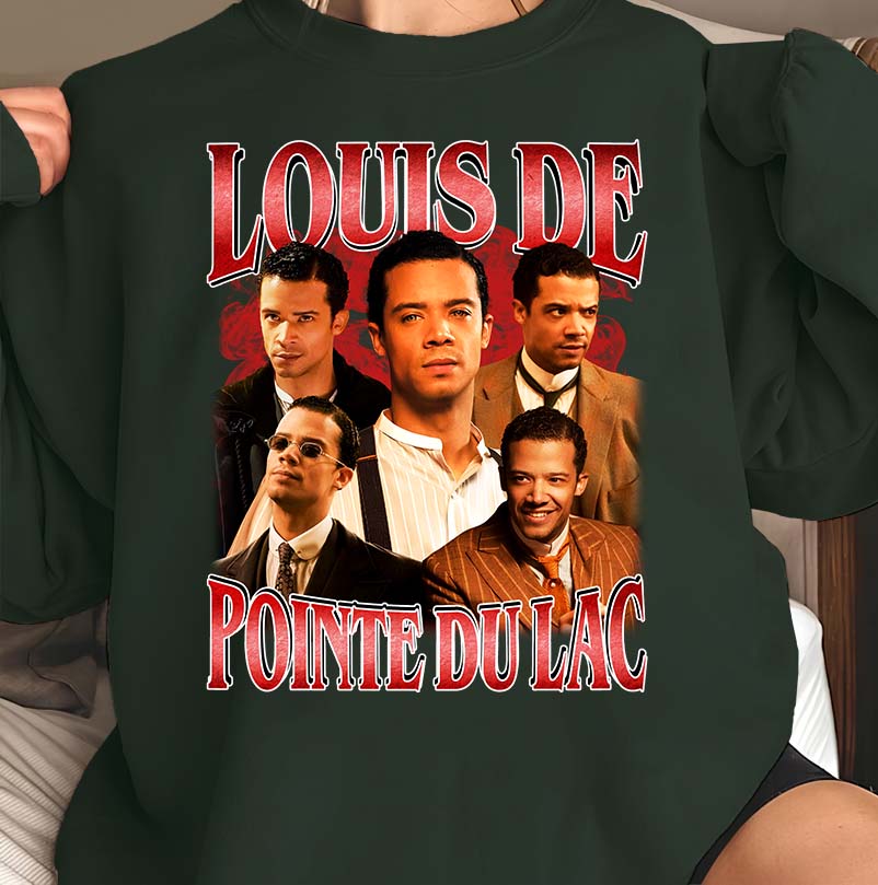 Louis De Pointe Du Lac Vampire Tee Shirt - Classic Black Graphic T-Shirt