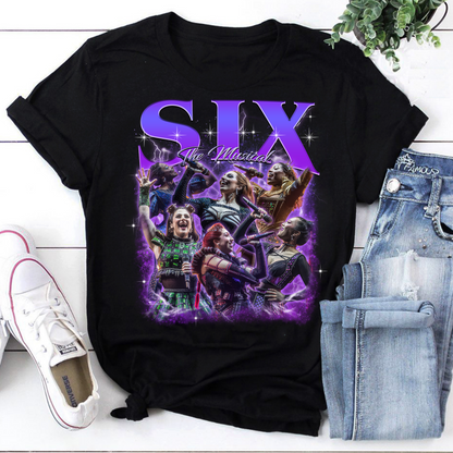 Six The Musical Hoodie - Vibrant Theater Cast Graphic Sweatshirt
